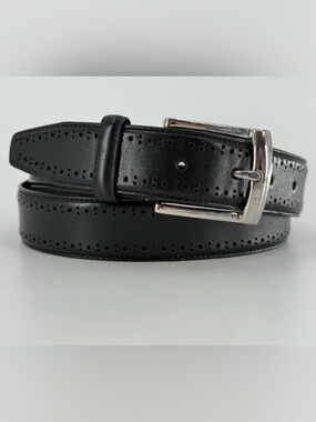 Jos. A. Bank Signature Collection Black Italian Leather Men’s Belt 36